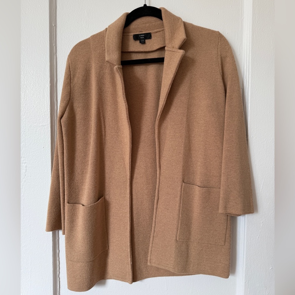 J Crew knit Cardigan, Camel, size XXS